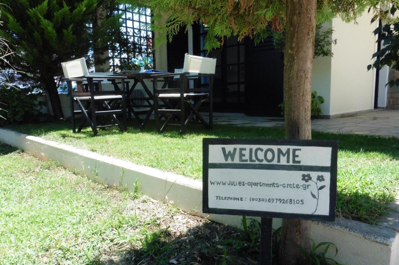 Julies Apartments Kokkini Hani Bagian luar foto
